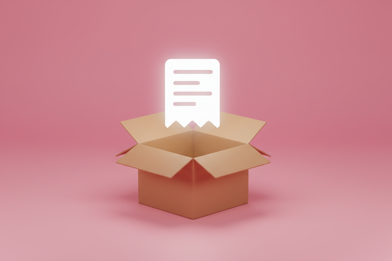 Grafika z ikoną paragonu